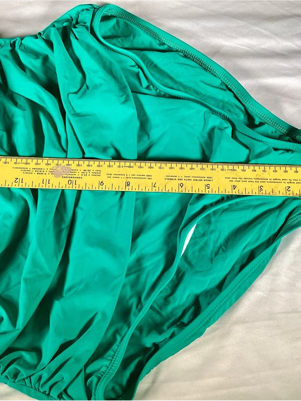La Blanca Teal Green Ruched Women’s One-Piece Swimsuit